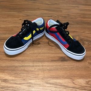 Little kids tennis shoes … Vans … multi colored